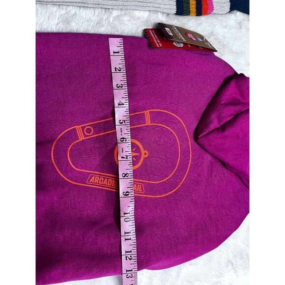Life’s logo purple hoodie / sweater dog size large - Picture 3 of 9